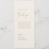 Modern chique  goud dank u tafel Kaarten (Voorkant)