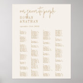 Modern chique  gouden afdrukbare zitgrafiek poster (Voorkant)