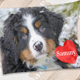 Modern chique huisdier foto gepersonaliseerd Honde Fleece Deken