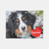 Modern chique huisdier foto gepersonaliseerd Honde Fleece Deken (Voorkant (Horizontaal))