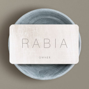 Modern chique ivoor marmer visitekaartje