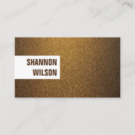 Modern chique koperen glitter goud wit lijst visitekaartje