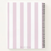 Modern chique Lila streep Vrijgezellenfeest cadeau Notitieboek (Achterkant)