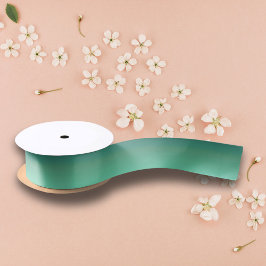 Modern chique metallic groen satijnen lint