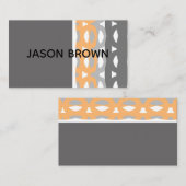 Modern chique mid-eeuwse stijl trendy abstract visitekaartje (Voorkant / Achterkant)