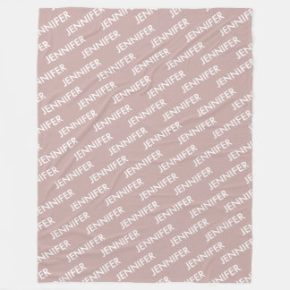 Modern chique noem het gepersonaliseerd stoffig ro fleece deken