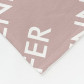 Modern chique noem het gepersonaliseerd stoffig ro fleece deken (Hoek)
