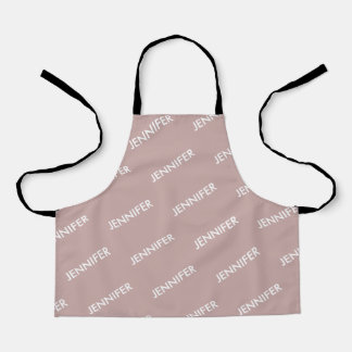 Modern chique noem het gepersonaliseerd stoffig ro schort