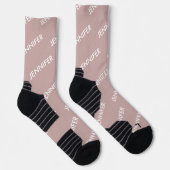Modern chique noem het gepersonaliseerd stoffig ro sokken (Rechts)
