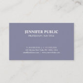 Modern chique ontwerp Paarse Violet Creative Plain Visitekaartje (Voorkant)