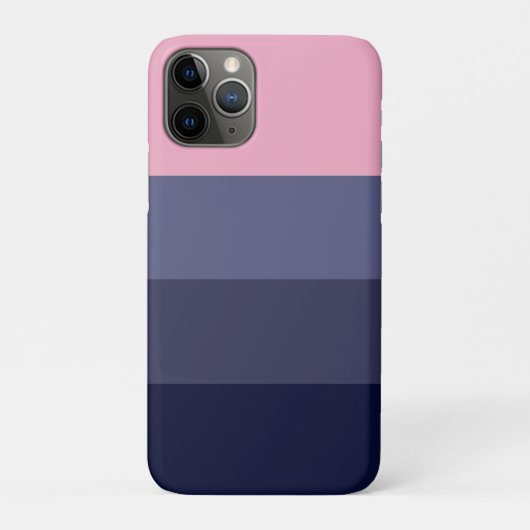 Modern chique Paarse roze kleurblok Case-Mate iPhone Case (Achterkant)