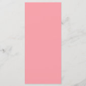 Modern chique pastel roze goud & script bruiloft menu (Achterkant)