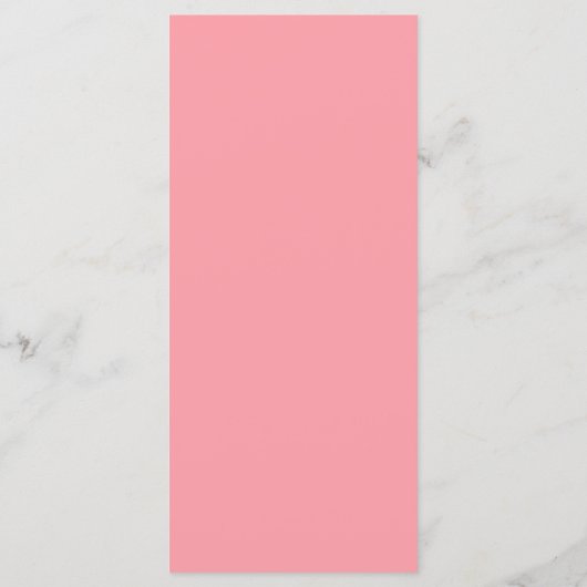 Modern chique pastel roze goud & script bruiloft menu (Achterkant)