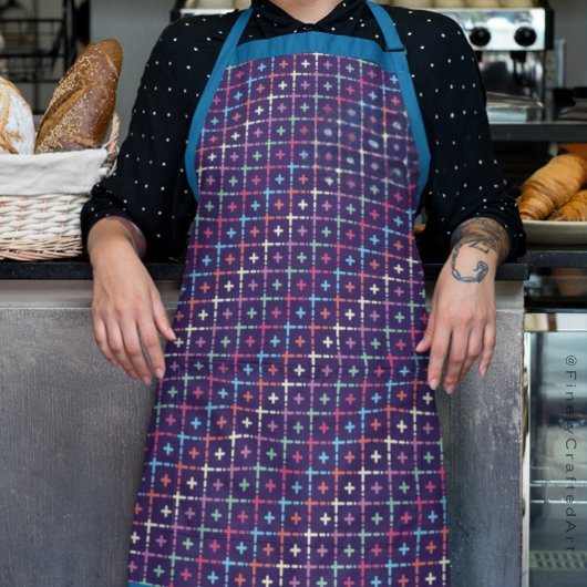 Modern chique patroon ontwerp kleurrijke kunst voo schort