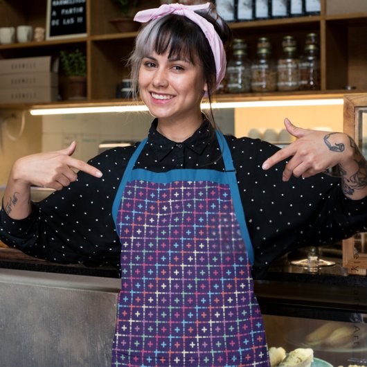 Modern chique patroon ontwerp kleurrijke kunst voo schort