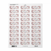 Modern chique Roos gouden penseelstreken marmer Etiket (Full Sheet)