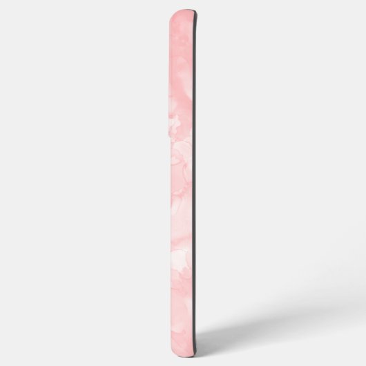 Modern chique roze Waterverf Initialen Monogram Samsung Galaxy Hoesje (Linkerkant)