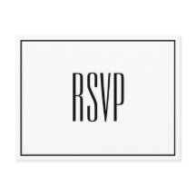 Modern chique RSVP-Briefkaart