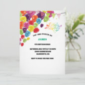 Modern chique script 4e verjaardag kaart (Staand voorkant)