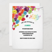 Modern chique script 4e verjaardag kaart (Voorkant / Achterkant)