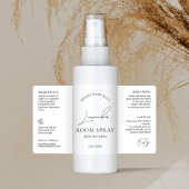 Modern chique script eenvoudige Logo kamer spuitfl Etiket