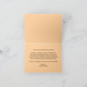 Modern chique Sinaasappel Citrus-thema Schattige B Bedankkaart (Binnen)