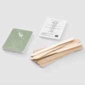 Modern Chique Stof Groen Minimaal Trouwprogramma Handwaaier (Niet-gemonteerd)