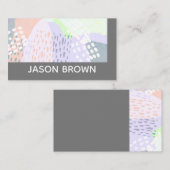 Modern chique trendy origineel abstract design visitekaartje (Voorkant / Achterkant)