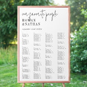 Modern chique zwart wit afdrukbare zitgrafiek poster