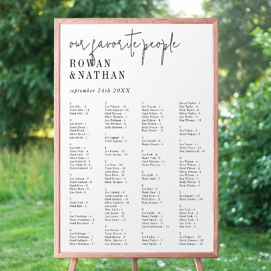 Modern chique zwart wit afdrukbare zitgrafiek poster