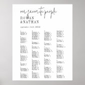 Modern chique zwart wit afdrukbare zitgrafiek poster (Voorkant)