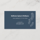 Modern Chiropractic Wellness Visitekaartje (Achterkant)