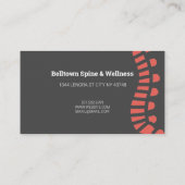Modern Chiropractic Wellness Visitekaartje (Achterkant)