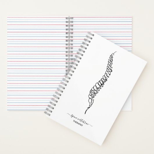 Modern Chiropractor Spine Massage Therapist Doctor Notitieboek (Binnen)