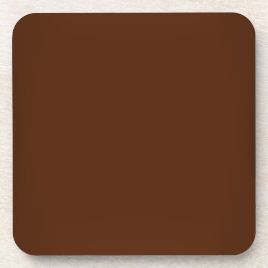 Modern Chocolate Brown Bier Onderzetter (Voorkant)