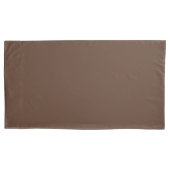 Modern Chocolate Brown Premium Comfort Pillowcase Kussensloop (Voorkant-Links)