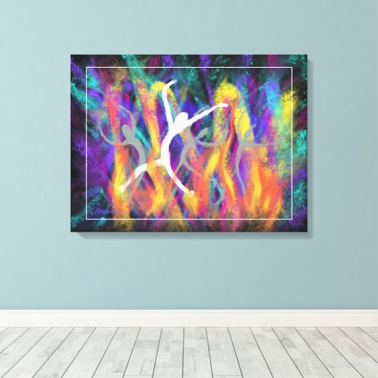 Modern Christelijk Bijbelkunstboek van Daniel Canvas Afdruk (Insitu (Houten vloer))