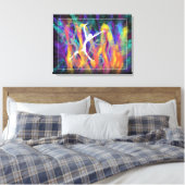 Modern Christelijk Bijbelkunstboek van Daniel Canvas Afdruk (Insitu (Slaapkamer))