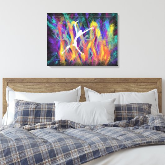 Modern Christelijk Bijbelkunstboek van Daniel Canvas Afdruk (Insitu (Slaapkamer))