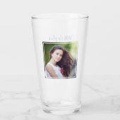 Modern Christelijk Bijbelvers Foto Afstuderen Glas (Achterkant)