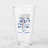 Modern Christelijk Bijbelvers Foto Afstuderen Glas (Voorkant)