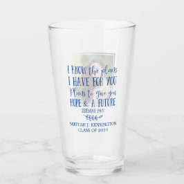 Modern Christelijk Bijbelvers Foto Afstuderen Glas