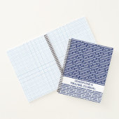 Modern Christelijk Gebedsjournaal Navy Blue Stripe Notitieboek (Binnen)