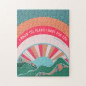 Modern Christelijk Jeremiah Inspirerend Legpuzzel (Verticaal)