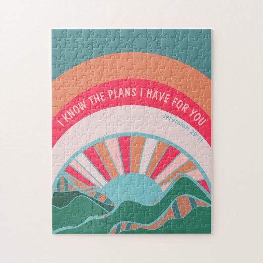 Modern Christelijk Jeremiah Inspirerend Legpuzzel (Verticaal)
