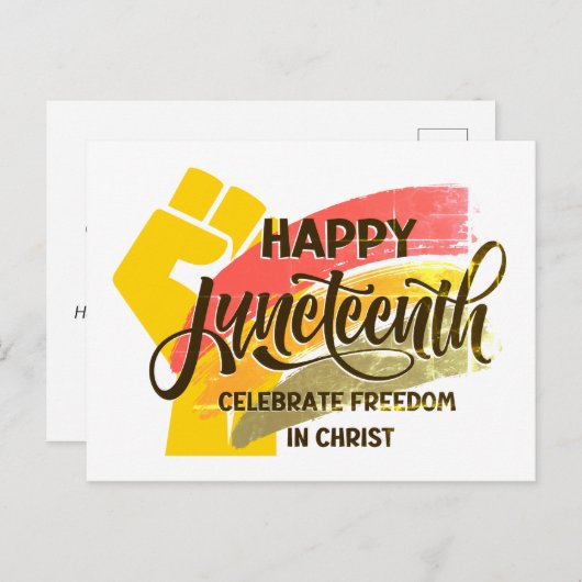 Modern Christelijke JUNETEENTH Briefkaart (Voorkant / Achterkant)