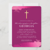 MODERN CHRISTENgoud folie dwars donkerroze Kaart (Voorkant)