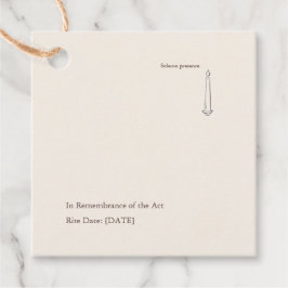 Modern Christian Baptism God Parent Bedankjes Labels