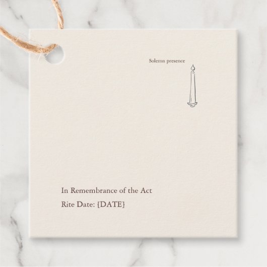 Modern Christian Baptism God Parent Bedankjes Labels (Voorkant)