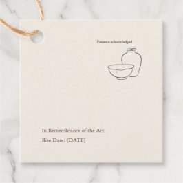 Modern Christian Baptism God Parent Bedankjes Labels